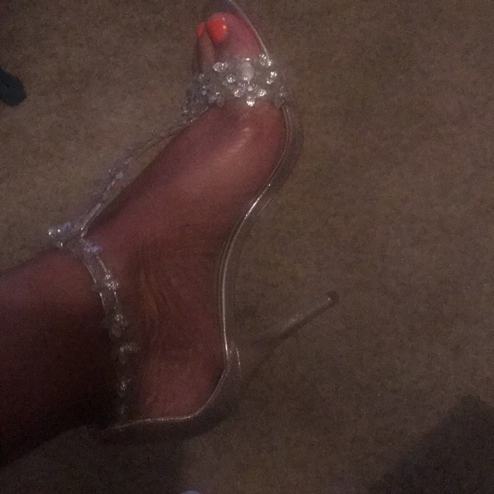 INC Rosiee Gold T-strap Heels